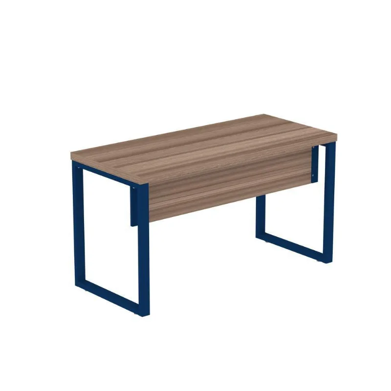 Mesa Escritório 1340x600x750mm M1340pe40tub Walnut-azul Delrei
