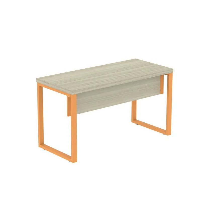 Mesa Escritório 1700x700x750 M170-70pe40tub Castanheira Natural-laranja Picasso