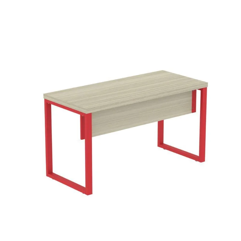 Mesa Escritório 1700x700x750 M170-70pe40tub Castanheira Natural-vermelho
