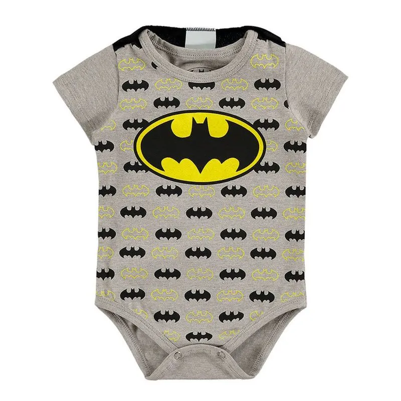 Body Masculino Bebê Batman Com Capa Liga Da Justiça Infantil - P