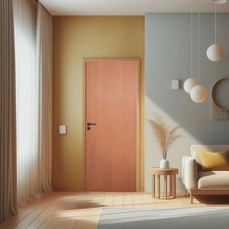 Porta de Madeira Lisa 210x100cm Bondoor Ipê
