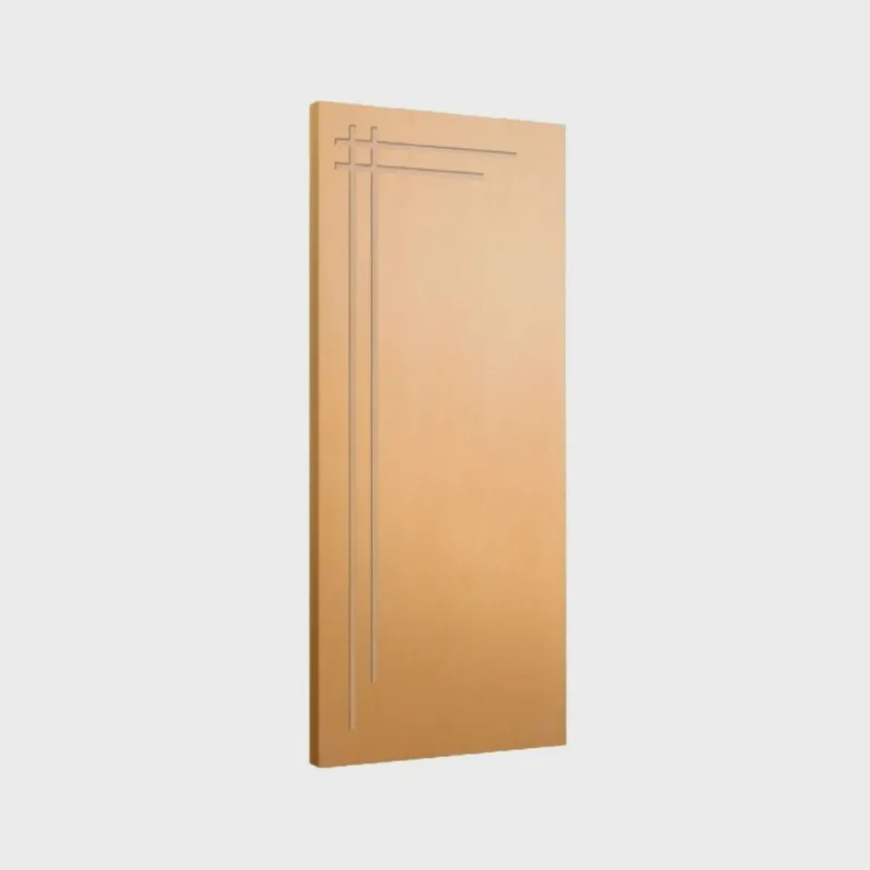Porta de Madeira Maciça 210cmx112cm Friso 06 Tauari