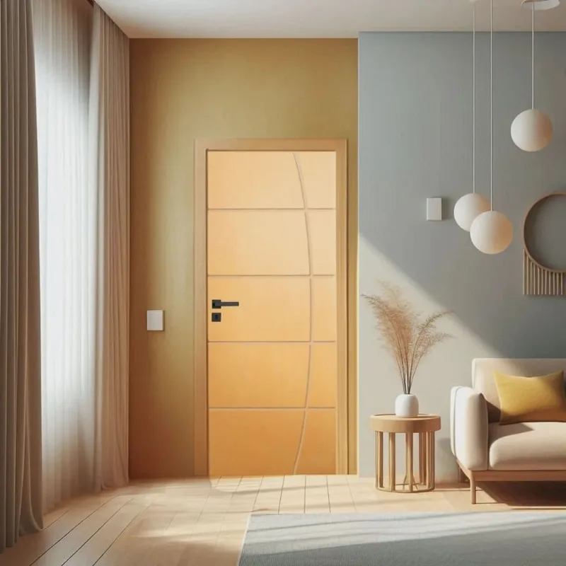 Porta de Madeira Bondoor 210x80cm Friso 23 Jb Portas Tauari