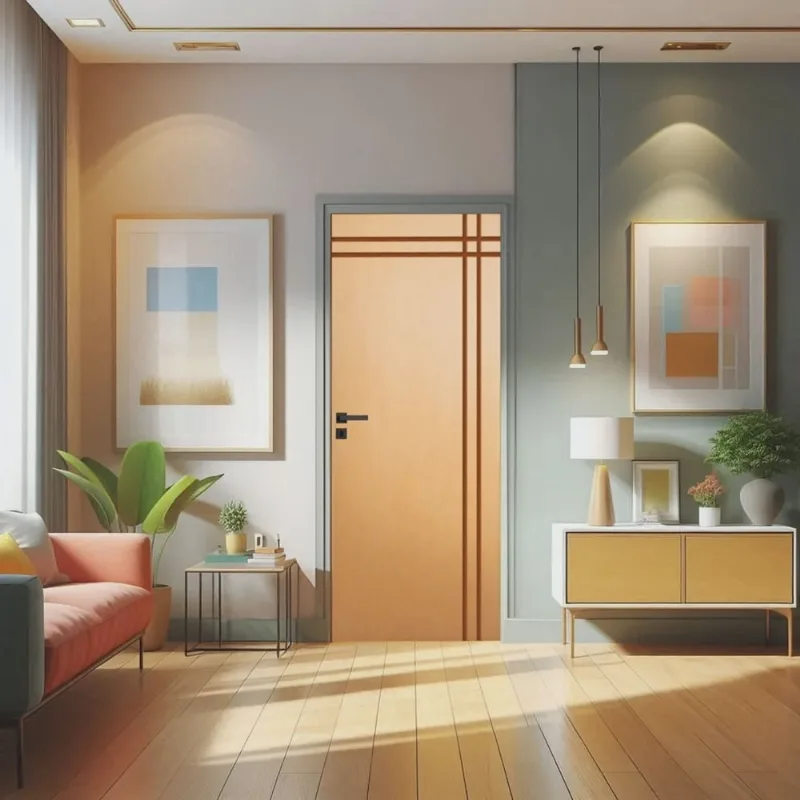 Porta de Madeira Bondoor 210x92cm Friso 03 Jb Portas Tauari