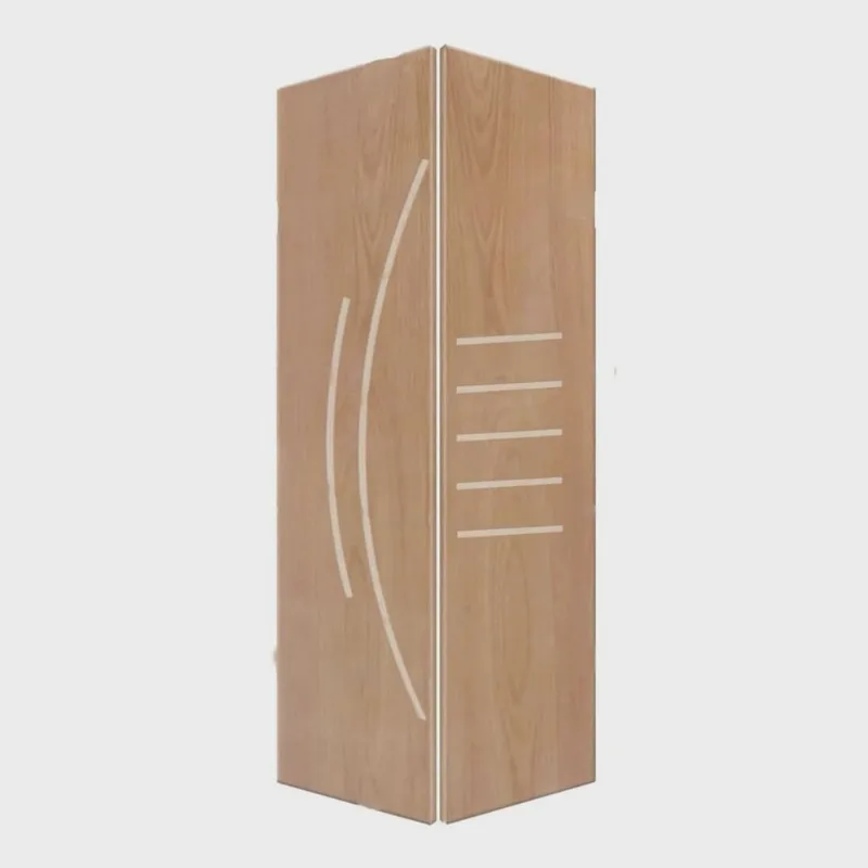 Porta Camarão de Madeira 210x62cm Friso 12 Sarrafeada Jb Portas Ipê