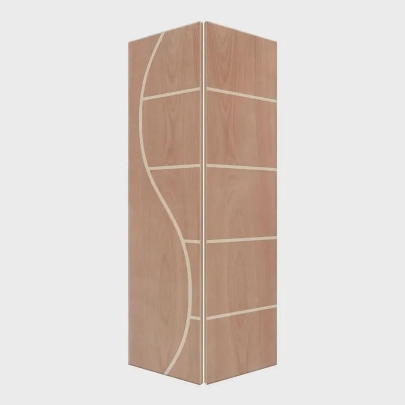 Porta Camarão de Madeira 210x60cm Friso 10 Sarrafeada Jb Portas Angelim