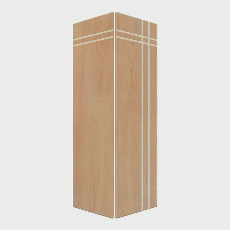 Porta Camarão de Madeira 210x110cm Friso 03 Sarrafeada Jb Portas Angelim