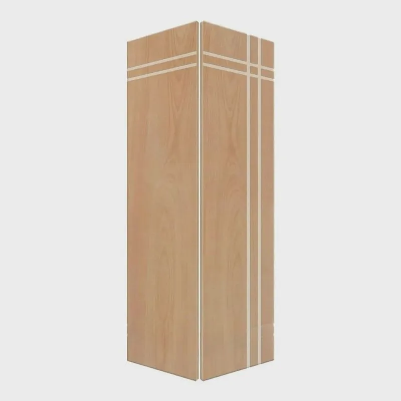 Porta Camarão de Madeira 210x112cm Friso 03 Sarrafeada Jb Portas Angelim