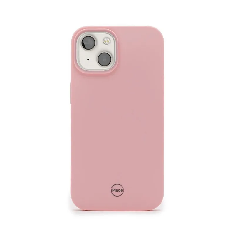 Capa iPhone 14 Plus iPlace, Beagá, Silicone Rosa Chá