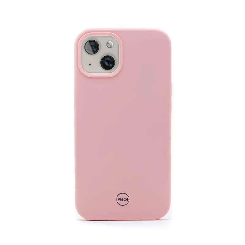 Capa iPhone 13 iPlace, Beagá, Silicone Rosa Chá