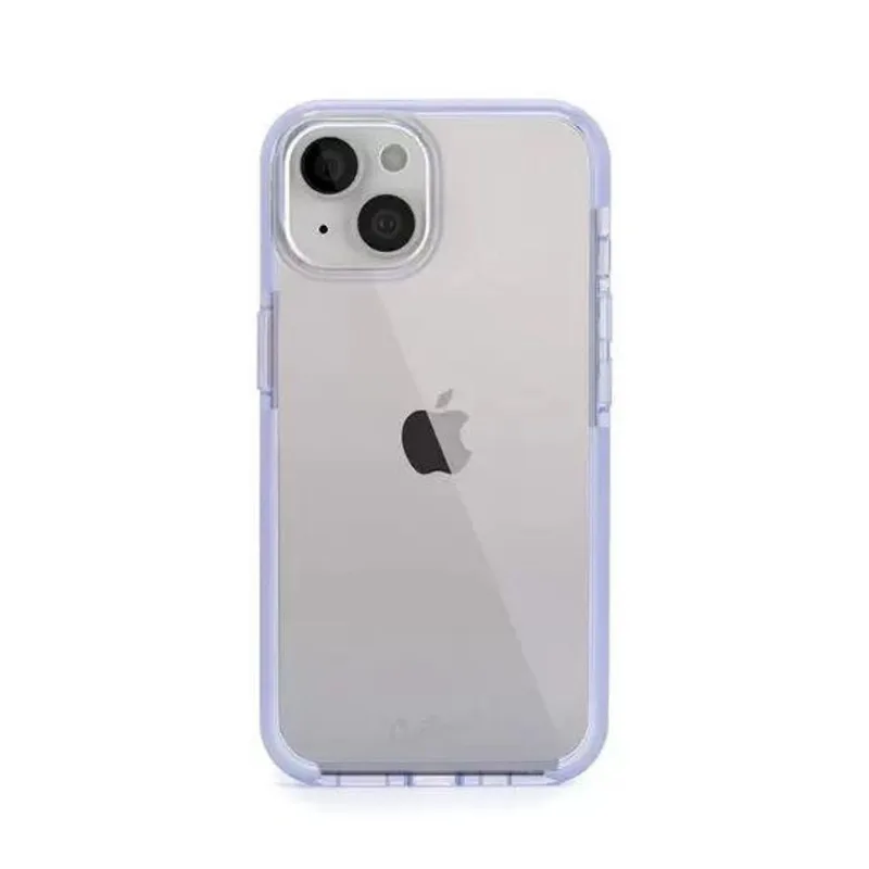 Capa Capinha Compatível iPhone 14 pro Borda Lilás Impactor Ultra Customic