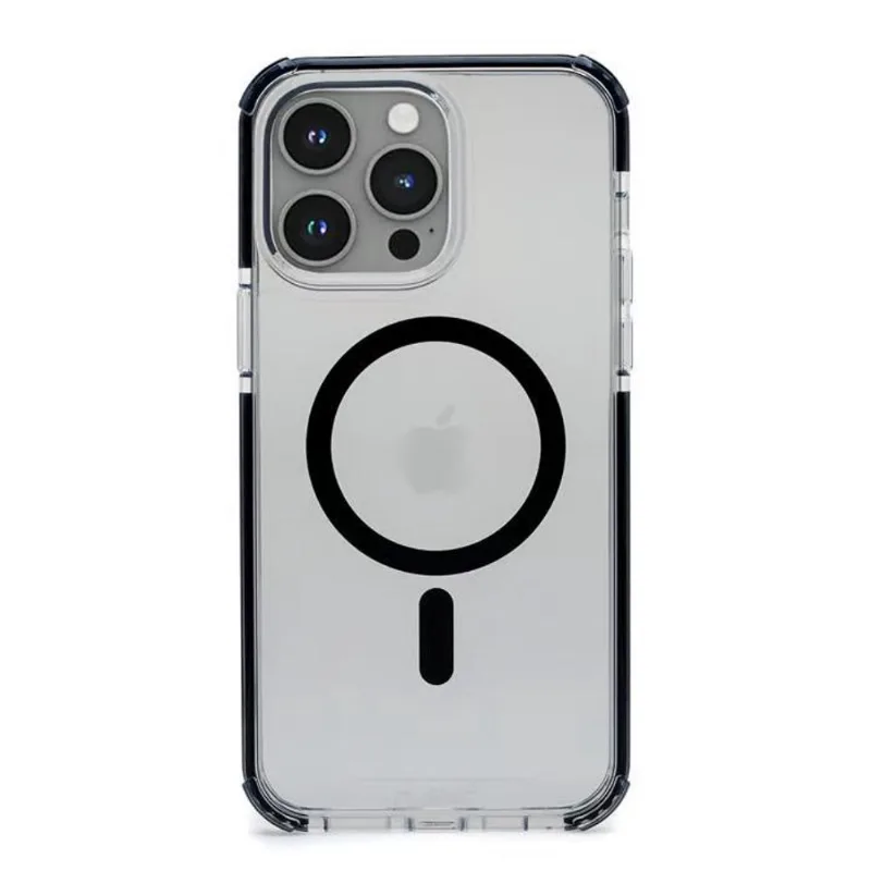 Capa Capinha Compatível iPhone 15 pro Magsafe Preta Impactor Ultra Customic