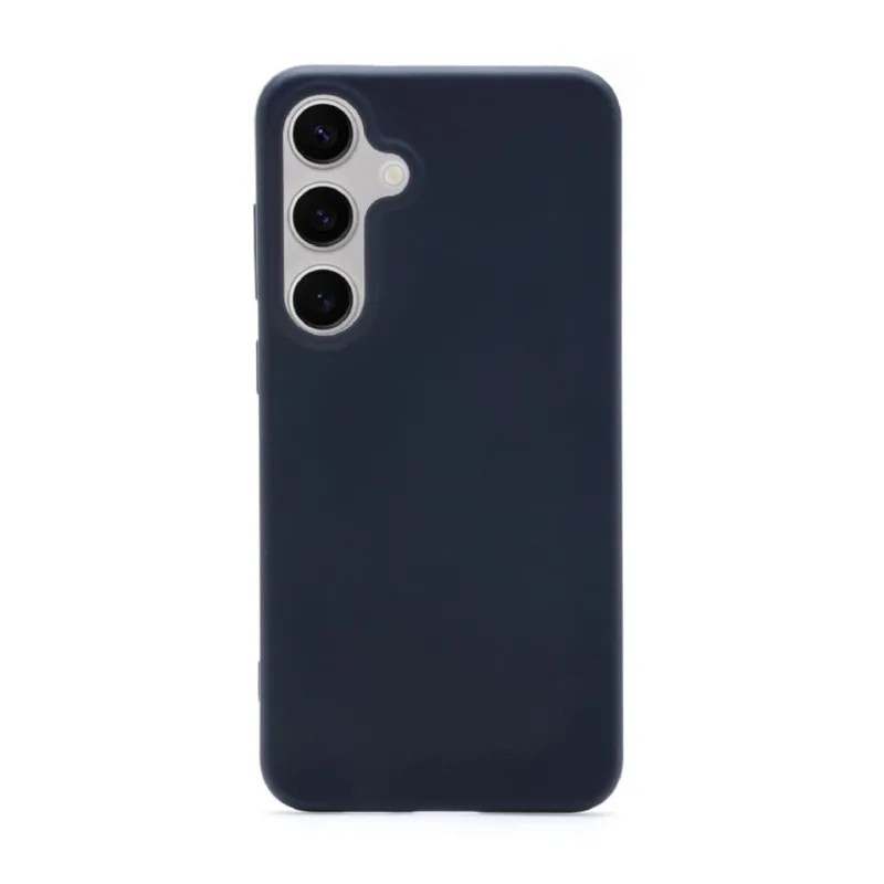 Capa Protetora Preta de Silicone para Galaxy S24 + Plus