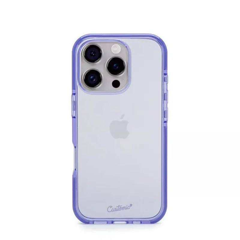 Capa Capinha Compatível iPhone 16 Pro Roxa Impactor Flex Customic