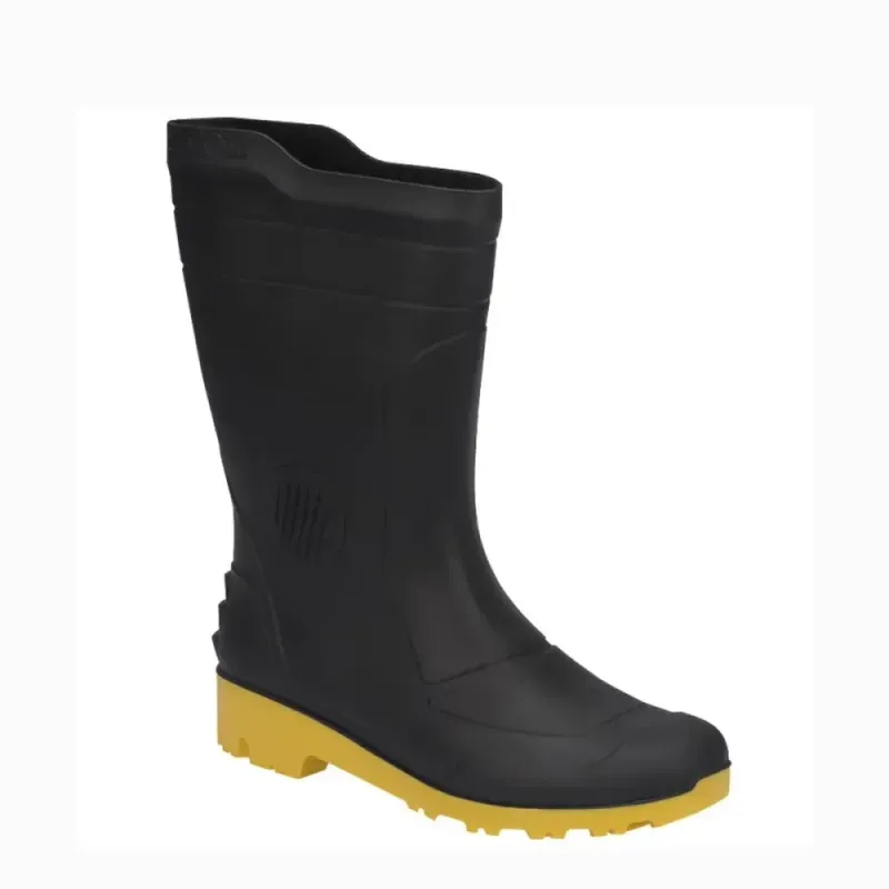 Bota PVC Preto e Amarelo N34/35 Grendene