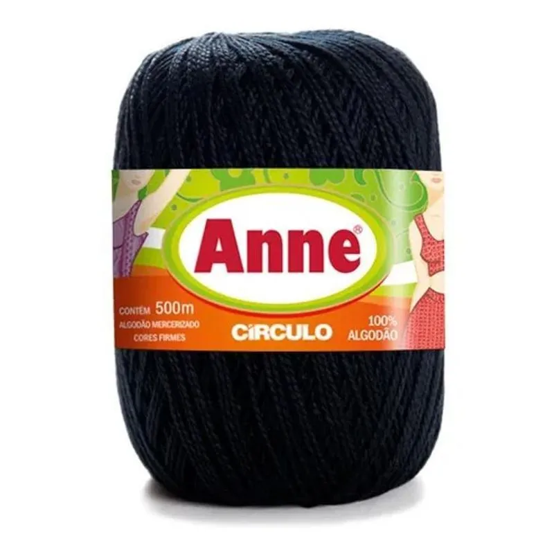 Linha Anne 500 Circulo Cor 8990 Preto