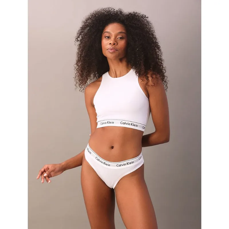 Calcinha Tanga Modern Cotton Underwear Calvin Klein - Branco Calcinha Tanga Modern Cotton Underwear Calvin Klein Branco l
