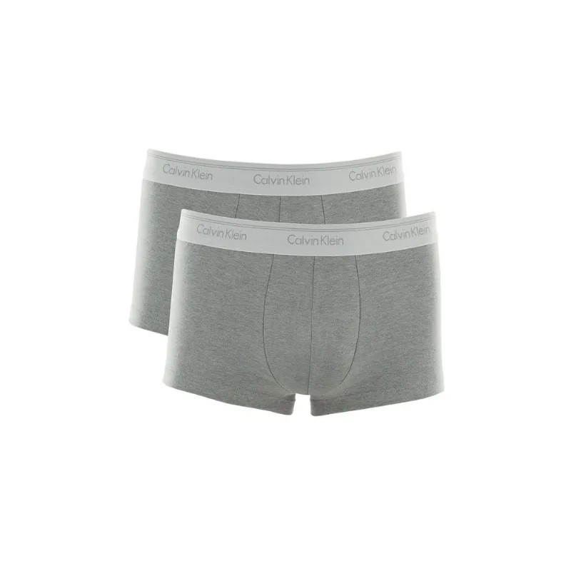 Kit 2 Cuecas Sungão Cotton Calvin Klein Cinza Mescla Claro G