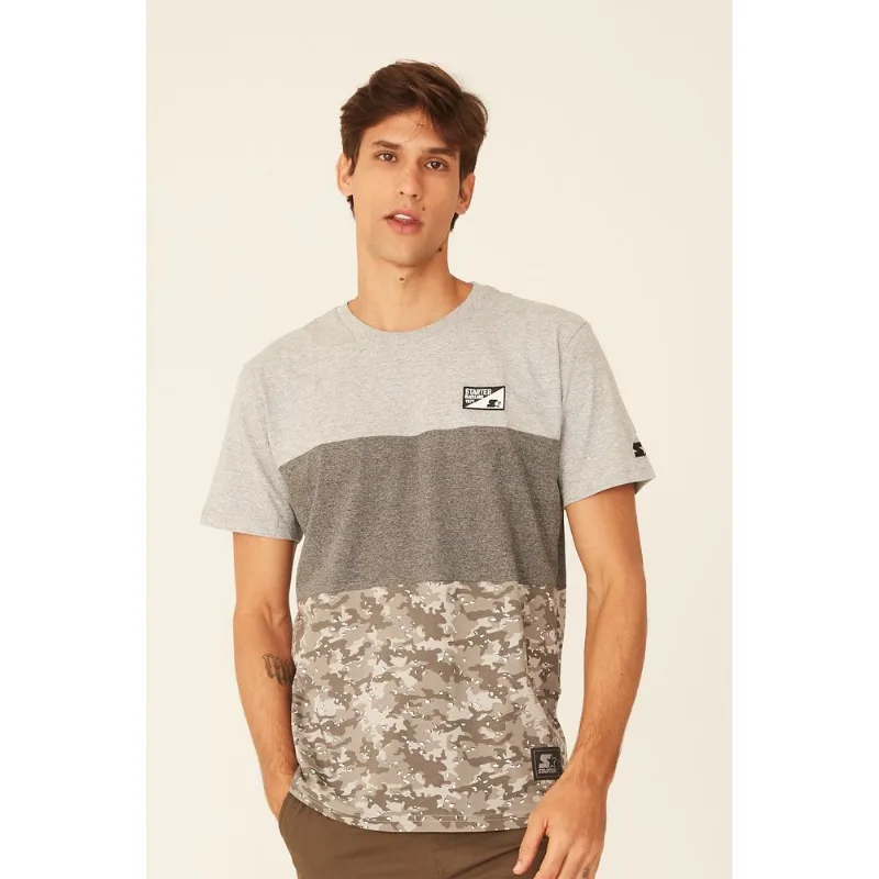 Camiseta Starter Especial Black Label Desert Cinza Mescla - GG
