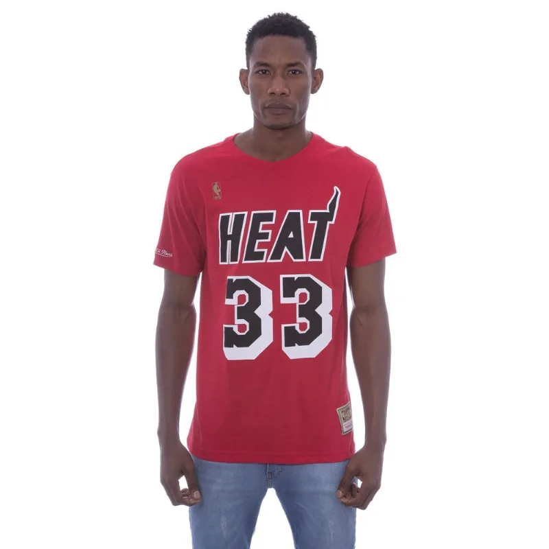 Camiseta Mitchell & Ness Estampada Name Number Miami Heat Alonzo Mourning Vermelha - M