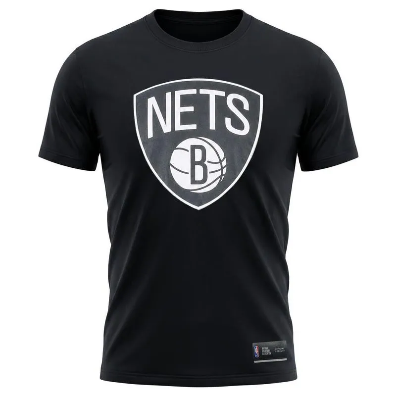 Camiseta Masculina de Basquete Nets NBA Preta Camiseta Masculina de Basquete Nets Preta Nba, M