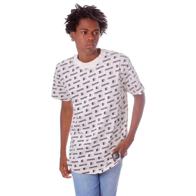 Camiseta Starter Estampada Logoline Off White - P
