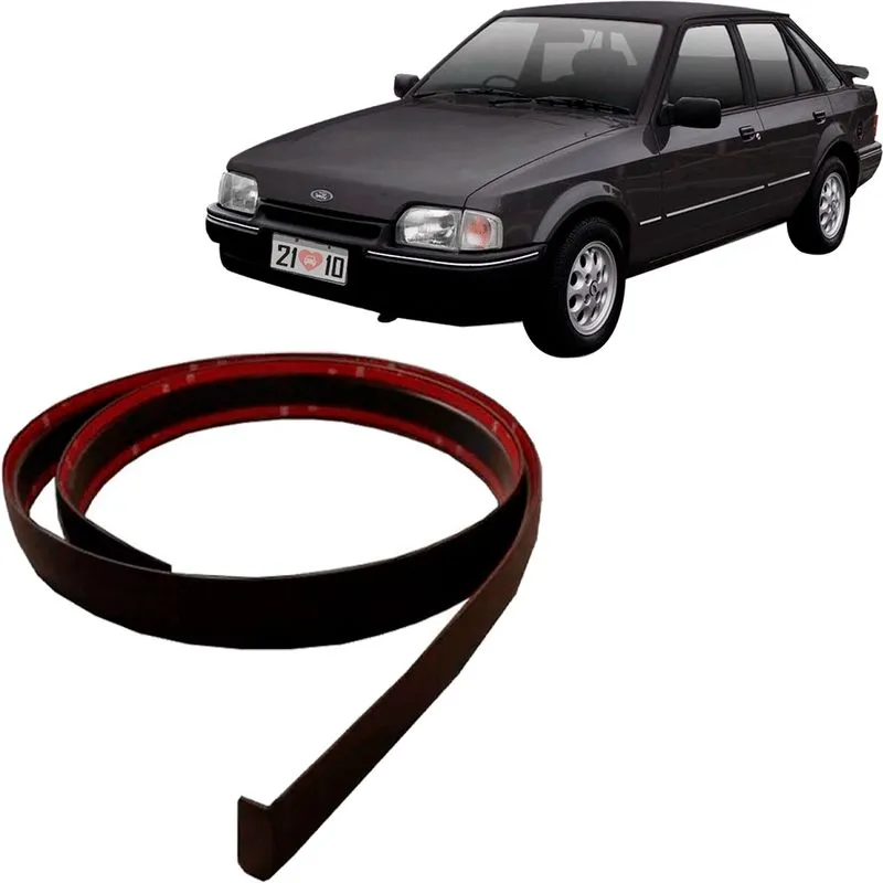Friso Parachoque Escort 87 A 92 Preto Auto Colante 6m