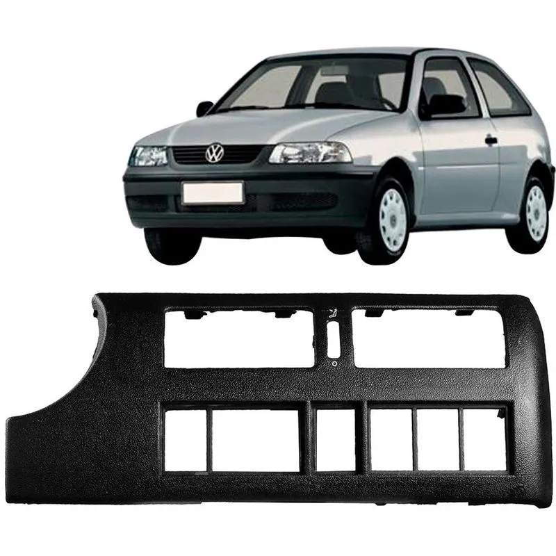 Moldura de Painel Gol G3 99 a 05 Central Preta