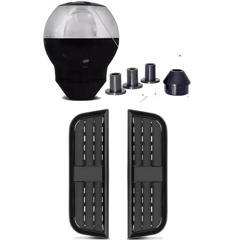 Manopla Câmbio Cromada + Entrada De Ar Vw Polo Sedan