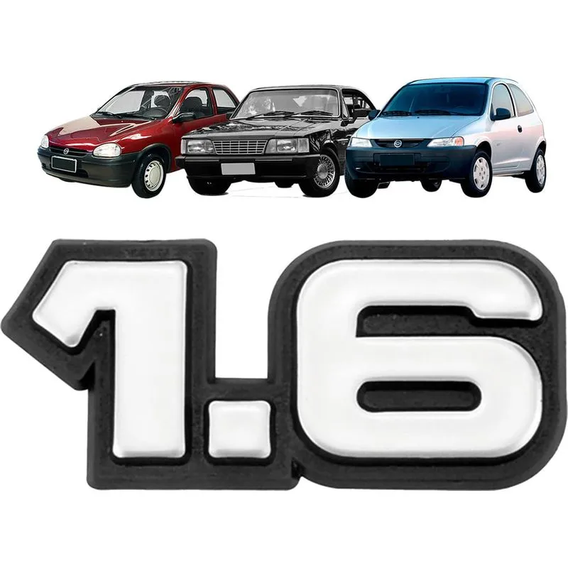 Emblema 1.6 Gm Antigo Cinza