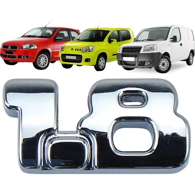 Emblema 1.8 Fiat 2011 Auto Colante