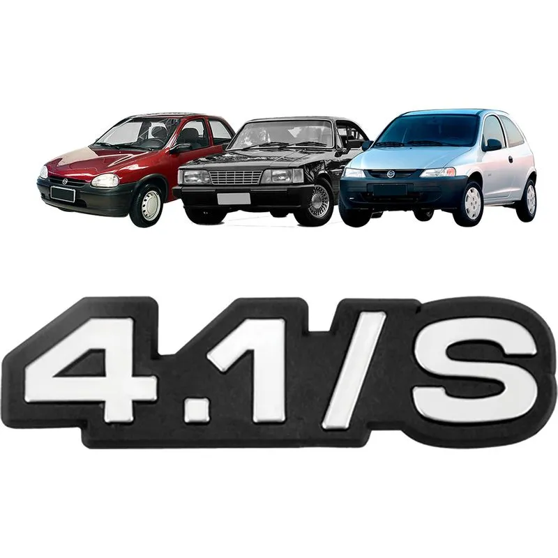 Emblema 4.1/S Gm Antigo Cinza