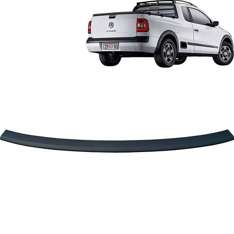 Moldura Superior Tampa Traseira Saveiro 10 a 14 Preta