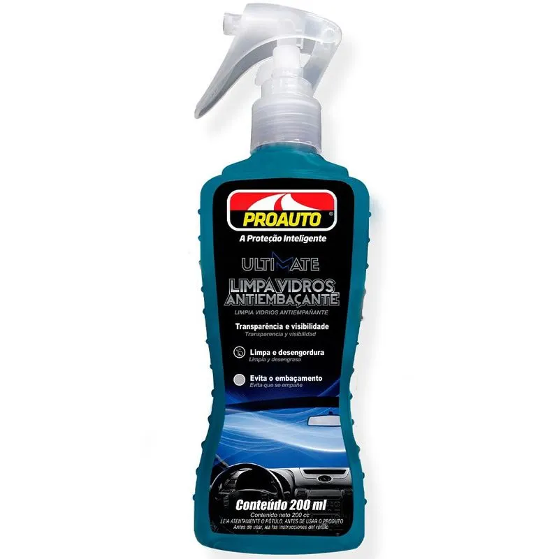 Limpa Vidros Automotivo Antiembacante Proauto 200ml