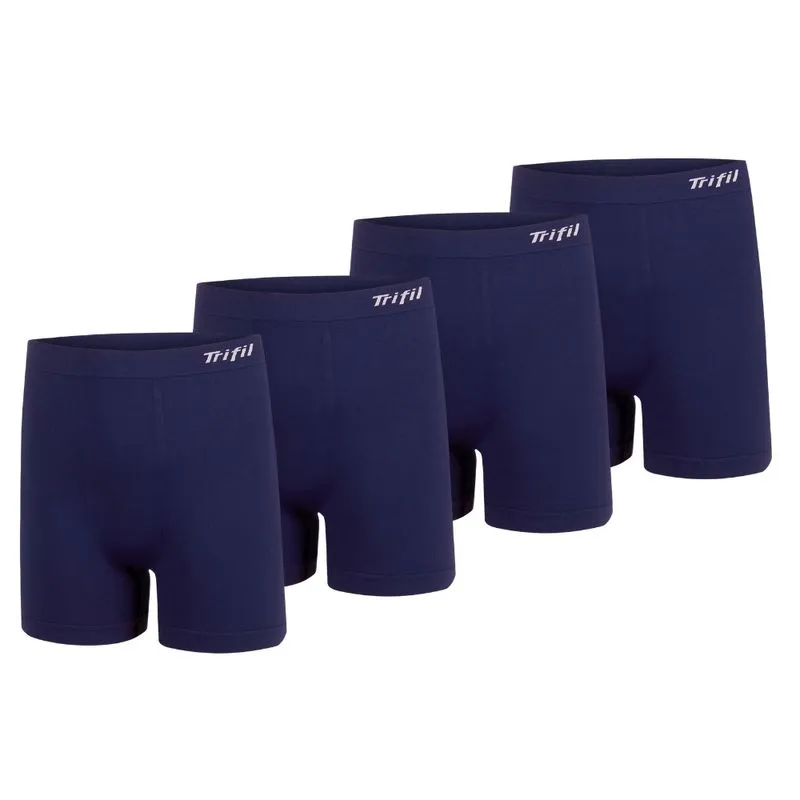 4 Cueca Box Plus Size Trifil Sem Costura Microfibra Básica