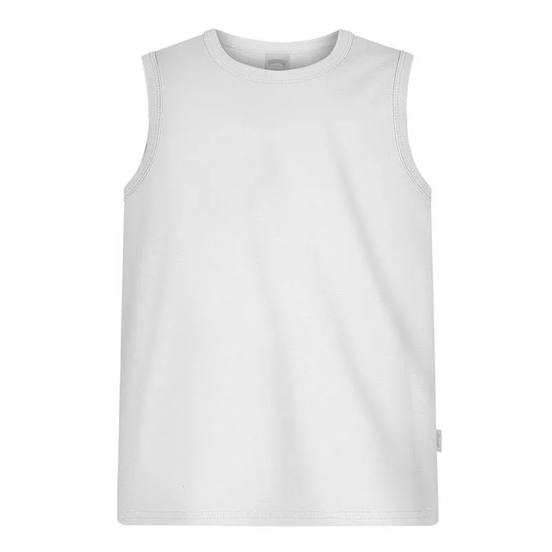 Camiseta Regata Infantil Alakazoo 3 Branco Lisa 1860 (MP)