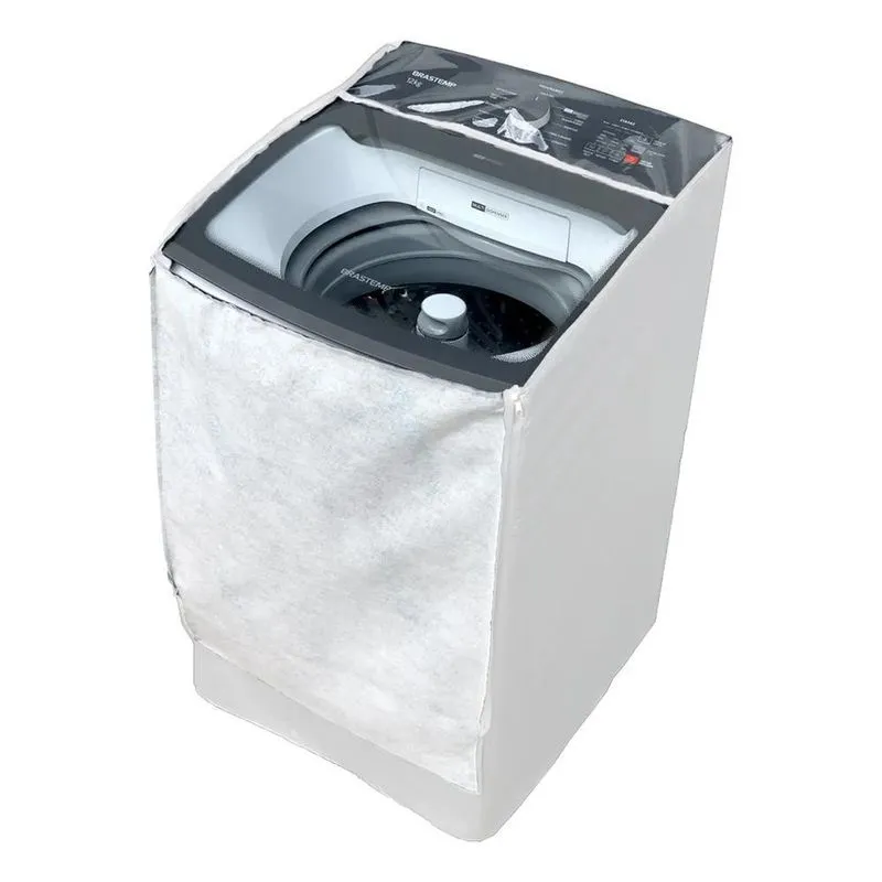 Capa Maquina De Lavar Brastemp 17kg Bwk Zíper Transparente