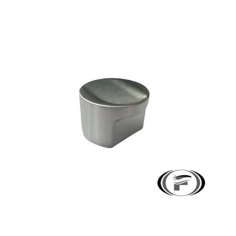 Puxador Radio Cromo Escovado Zen