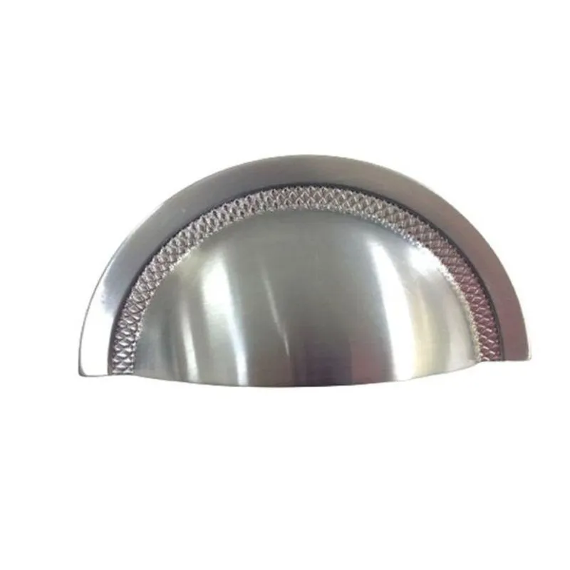 Puxador Shell Cromo Escovado Zen 64mm