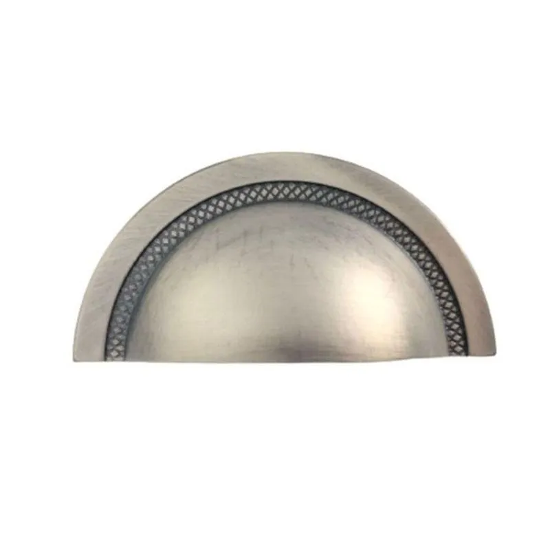Puxador Shell Niquel Velho Zen 64mm
