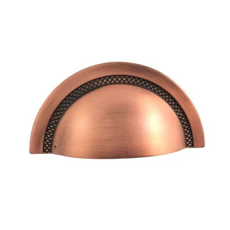 Puxador Shell Cobre Vecchio Zen Puxador Shell 64mm Cobre Vecchio