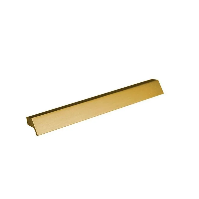 Puxador Sobrepor Zen Ken Dourado Fosco 320 Mm