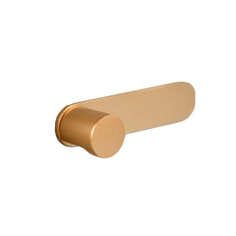 Puxador Radio P Com Base Dourado Zen