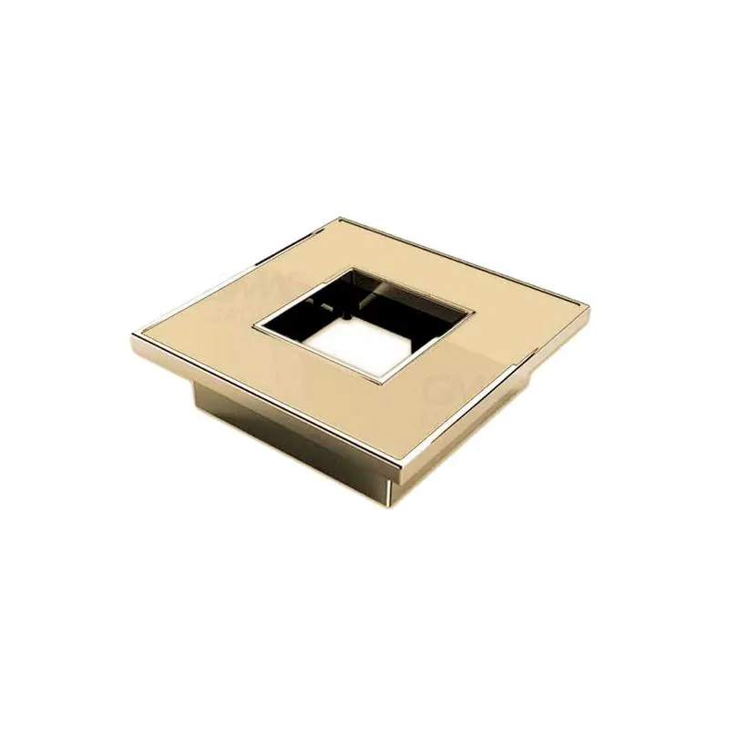 Puxador Square Com Fundo 38mm Dourado Zen