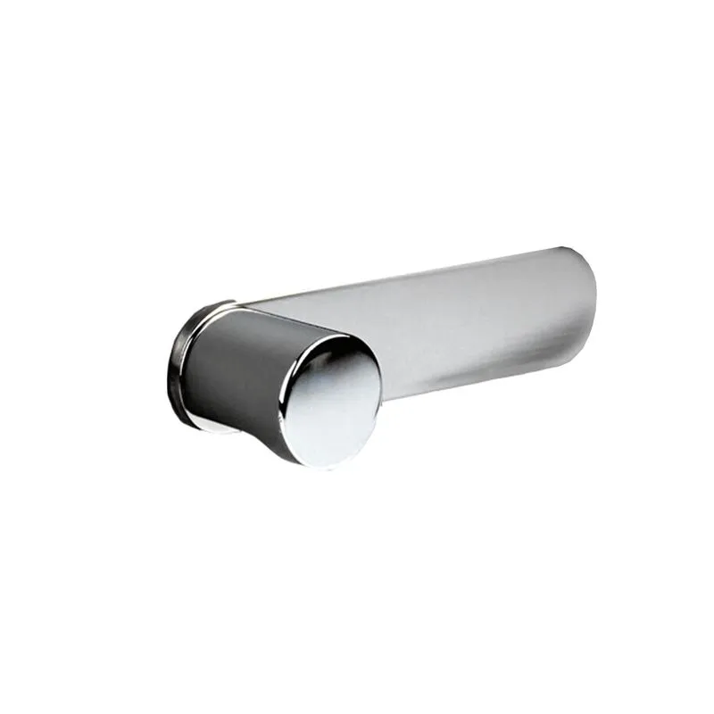 Puxador Radio P Com Base Cromo Inox Polido Zen