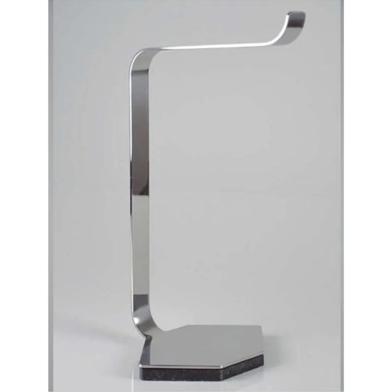 Porta Toalha de Bancada Elemento Zen Inox e Preto