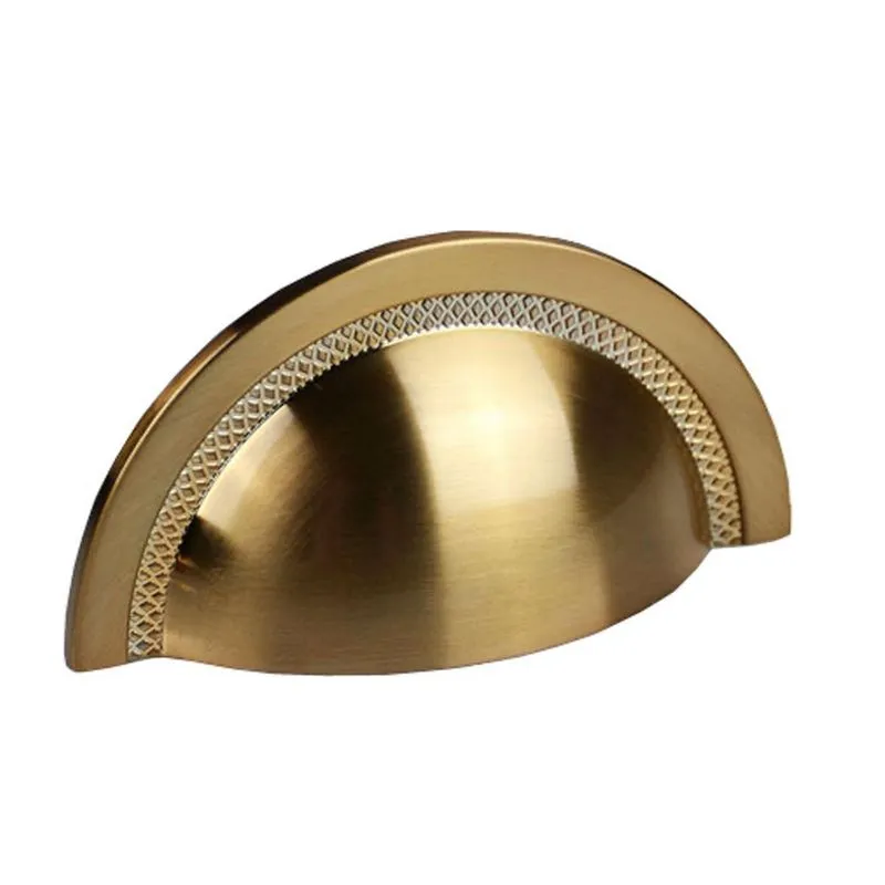 Puxador Shell 64mm Red Gold Escovado Zen