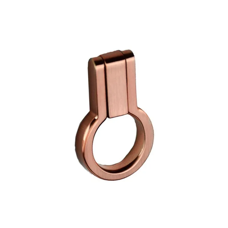 Puxador Gaveta Zamac Sobrepor Zen Antique - Rose Escovado