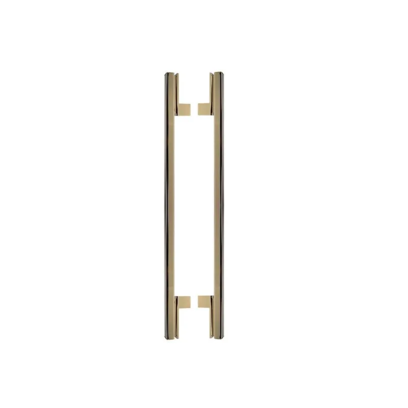 Puxador Porta Living Dourado Gold Zen Duplo 50 Cm 500 Mm