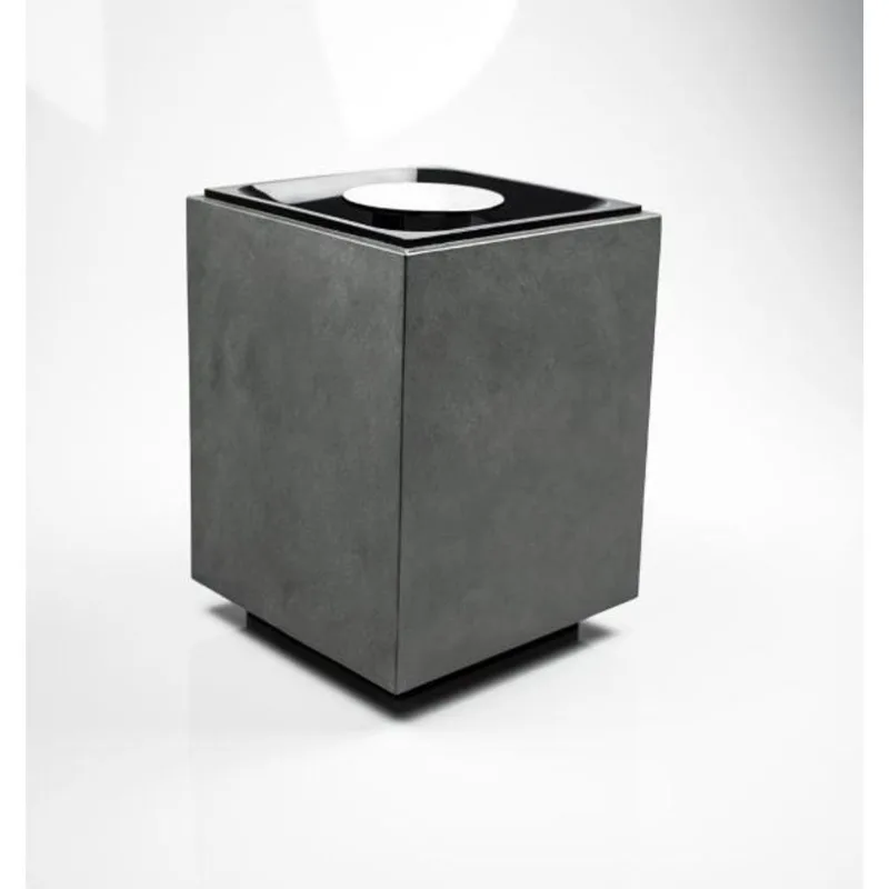 Lixeira 5l Oriente Stone Preto